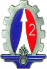 Insigne du 2e régiment du matériel
