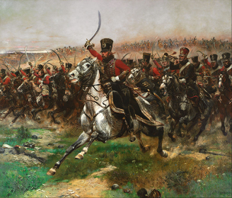 Charge du 4e régiment de hussards par Edouard Detaille